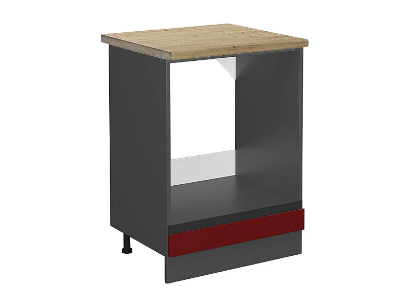 Meuble pour four rouge 60x60x81.6 r-line