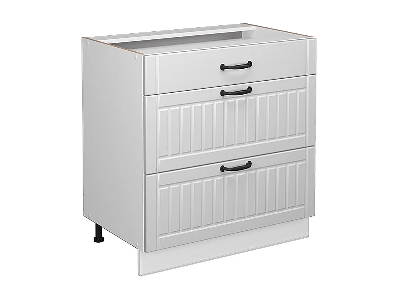 Mueble bajo de cocina blanco casa de campo 80x51.6x82 fame-line