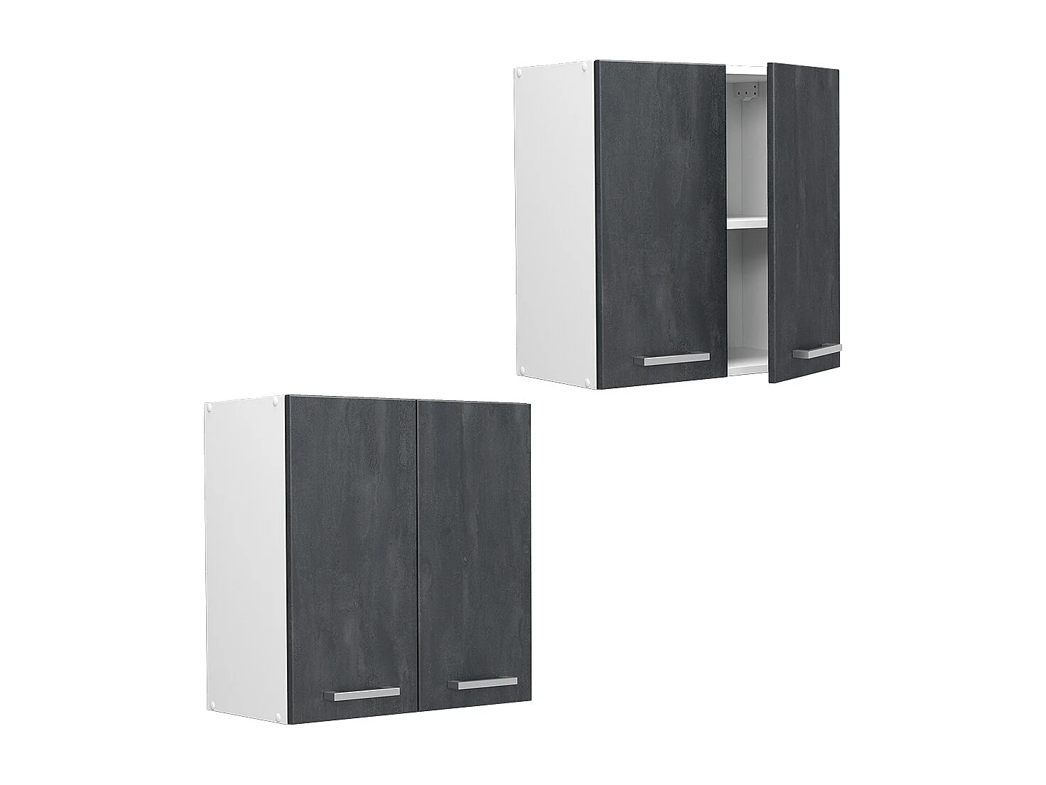 Armario colgante hormigón negro 60x31x60 r-line