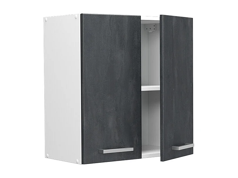 Elément haut de cuisine béton noir 60x31x60 r-line