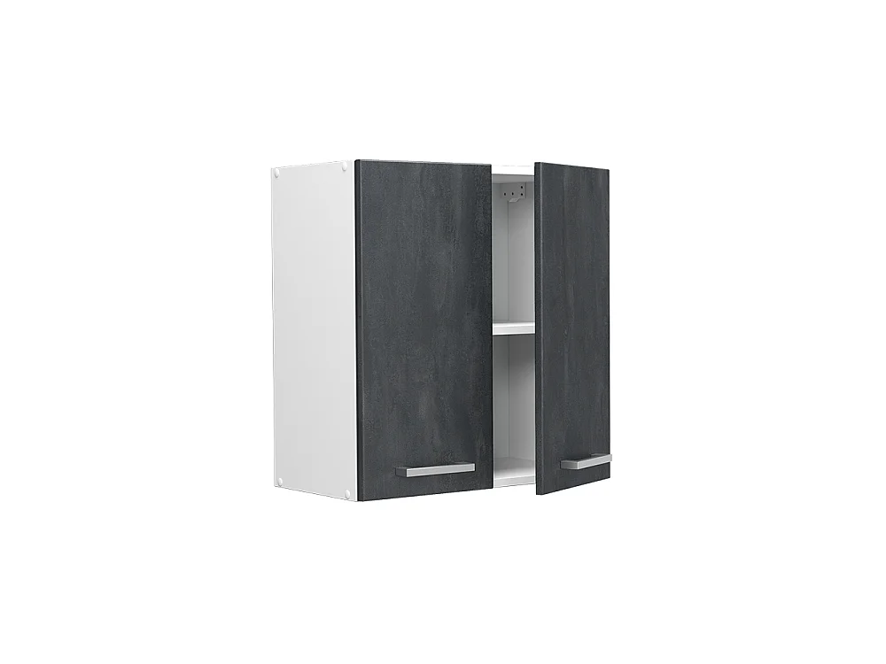 Wall cabinet black concrete 60x31x60 r-line