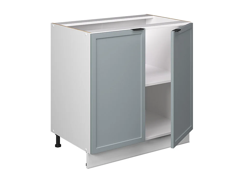 Meuble bas sous-évier bleu clair-gris 80x60x82 fame-line