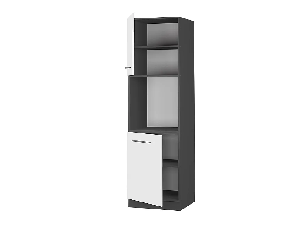 Mobile per forno da incasso bianco lucido 60x58x206.8 fame-line