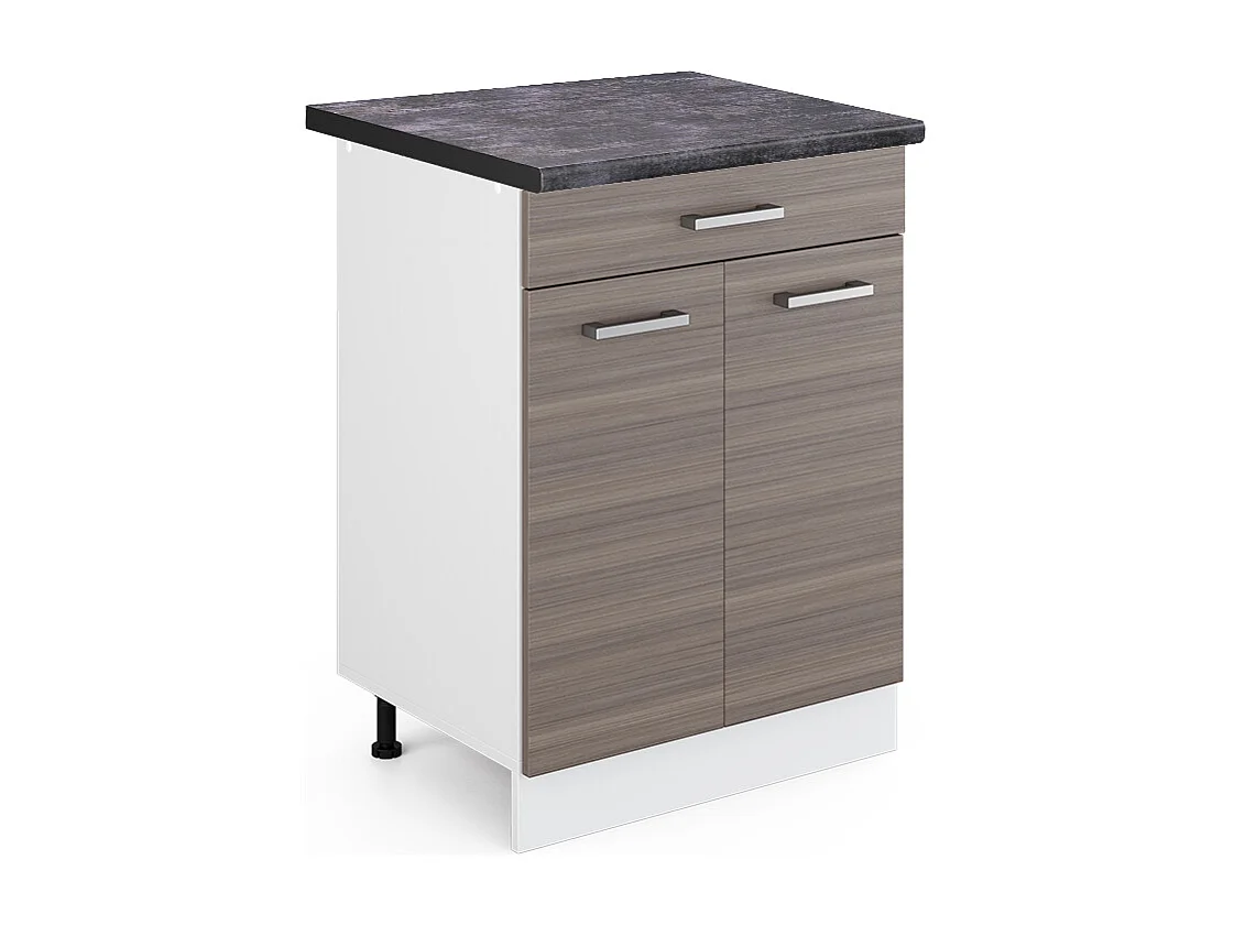 Mueble bajo de cocina gris noble 60x60x81.6 r-line
