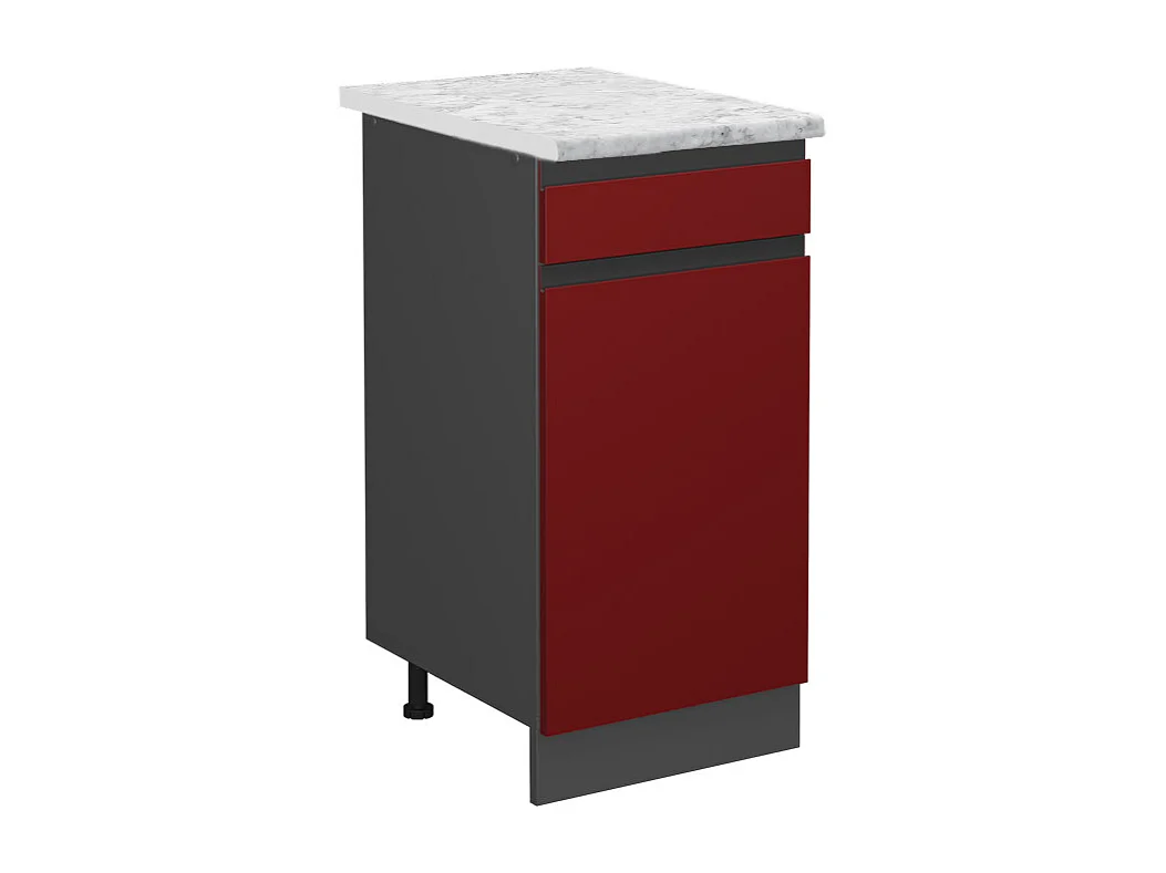 Küchenunterschrank rot hochglanz 40x60x81.6 r-line