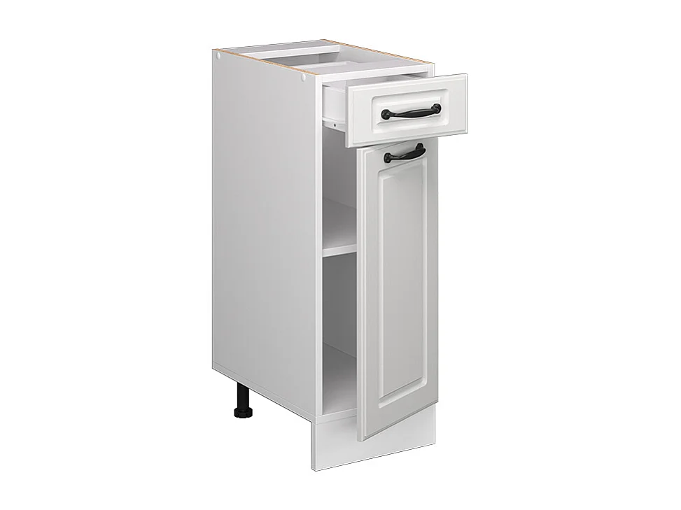 Mobiletto base per cucina bianco casa di campagna 30x46x81.6 r-line