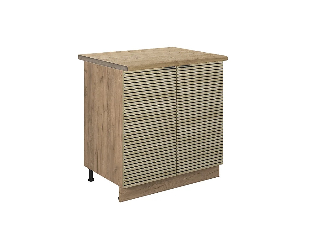 Spülenunterschrank eiche paneel 80x60x82 fame-line