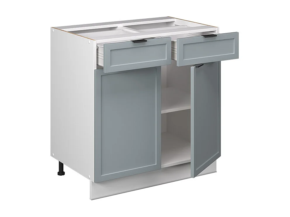 Meuble cuisine bleu clair-gris 80x51.6x82 fame-line