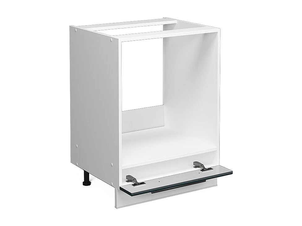 Meuble pour four bleu foncé brillant 60x60x82 fame-line