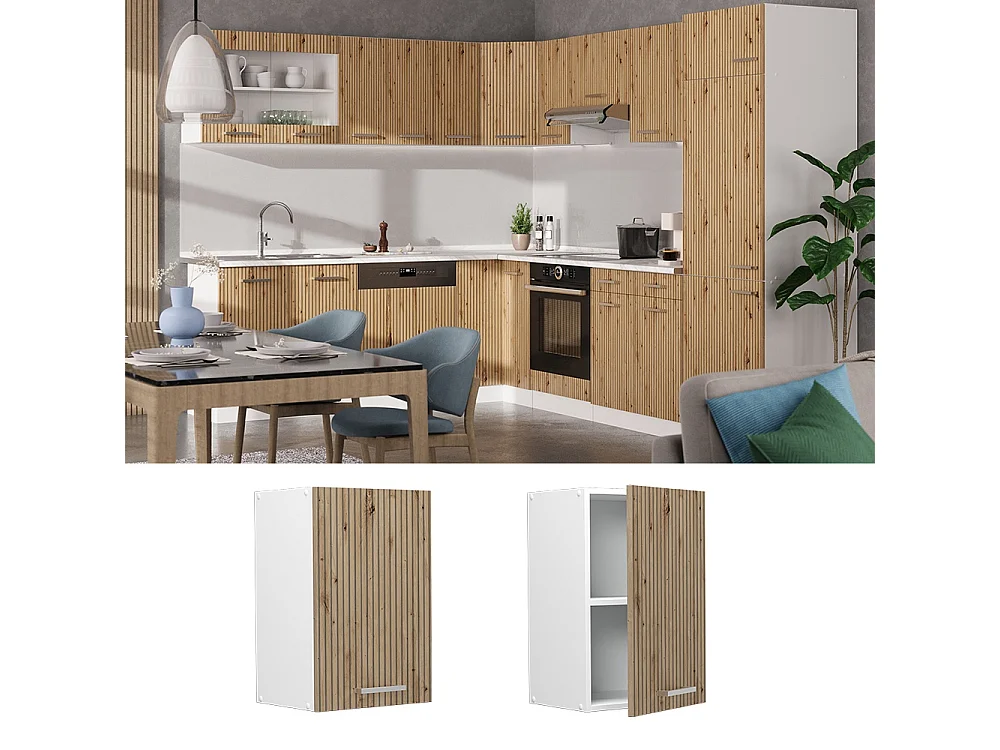 Wall cabinet artisan oak 40x31x60 r-line