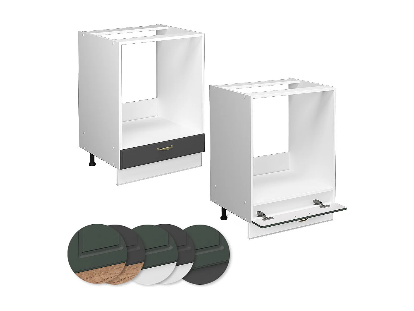 Armario para horno empotrado antracita-oro 60x51.6x82 fame-line