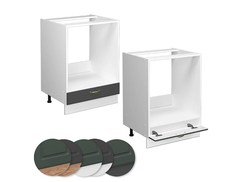 Oven housing cabinet anthracite gold 60x51.6x82 fame-line