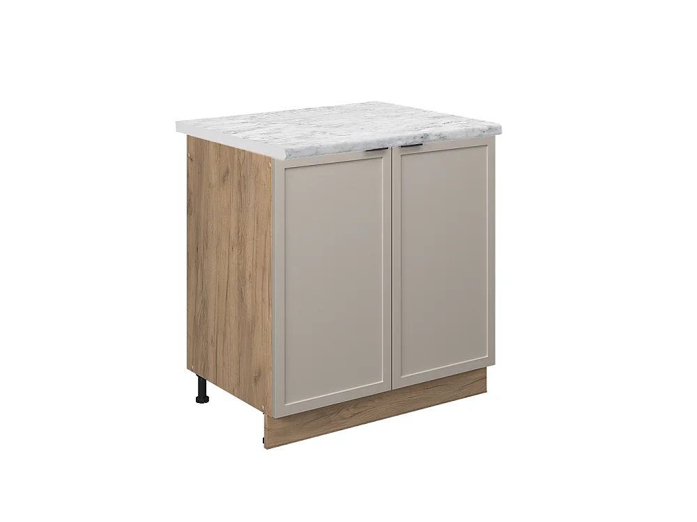 Meuble bas sous-évier grisbeige 80x60x82 fame-line