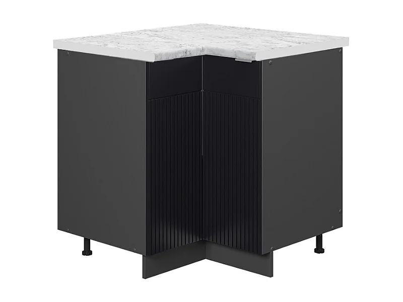 Armario de esquina rayas negras 80.5x60x82 fame-line