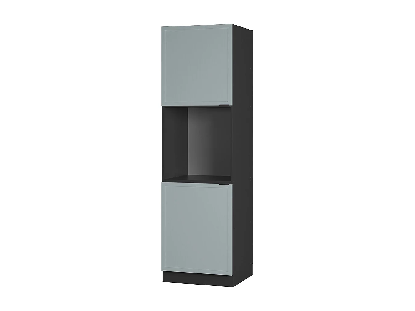 Meuble pour four bleu clair-gris 60x58x206.8 fame-line