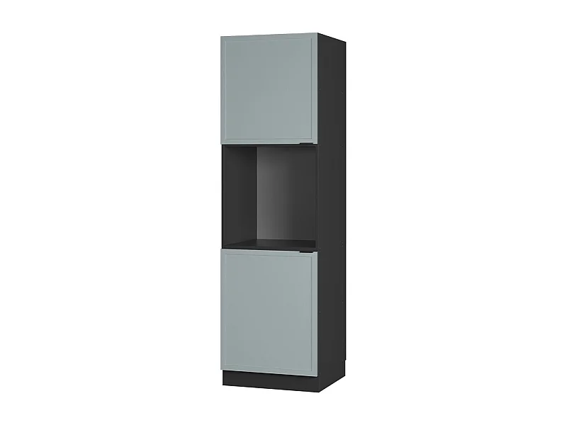 Meuble pour four bleu clair-gris 60x58x206.8 fame-line