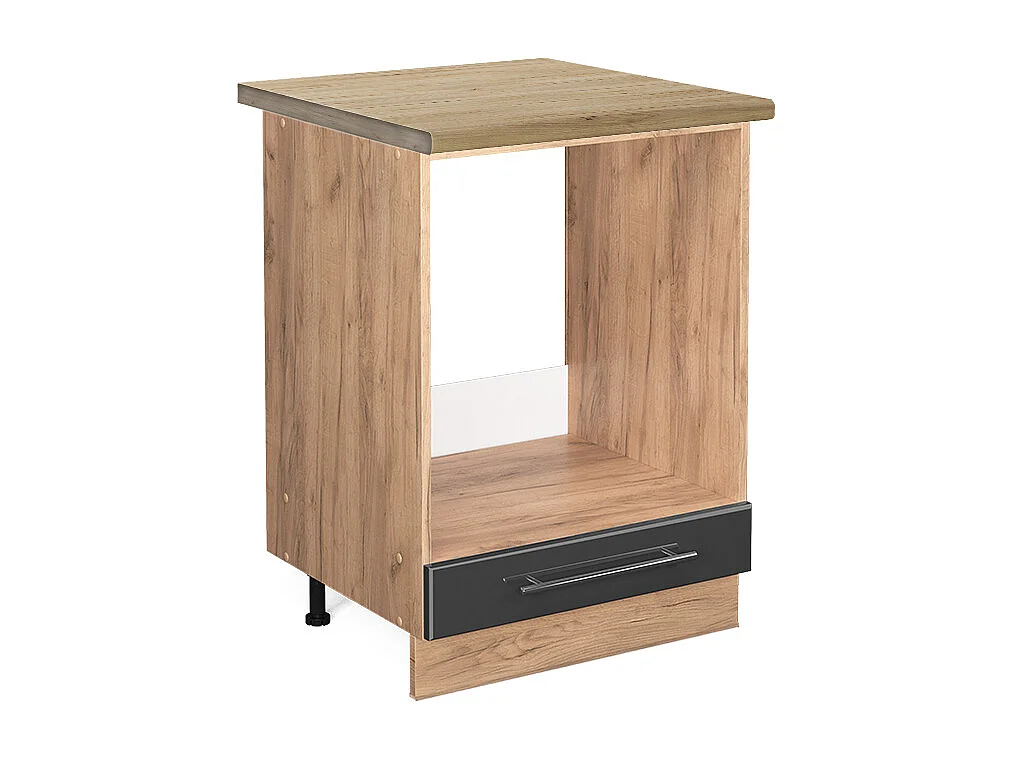 Mobile per forno da incasso antracite lucido 60x60x82 fame-line