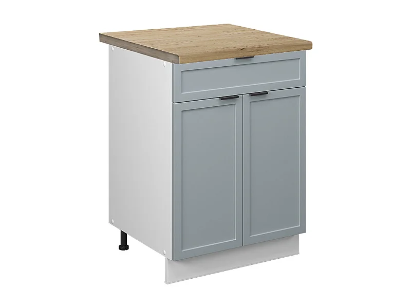 Szafka dolna do kuchni jasnoniebiesko-szary 60x60x82 fame-line