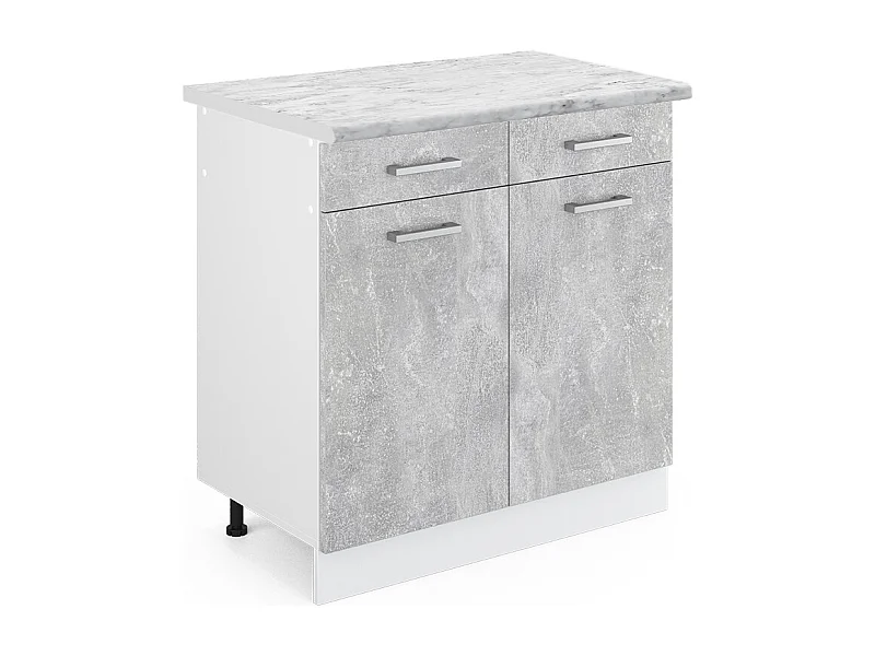 Armário baixo de cozinha betão 80x60x81.6 r-line