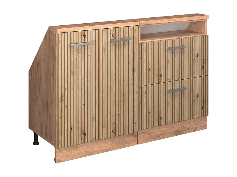 Mobile cucina sottotetto rovere artigianale 120x46x81.6 r-line