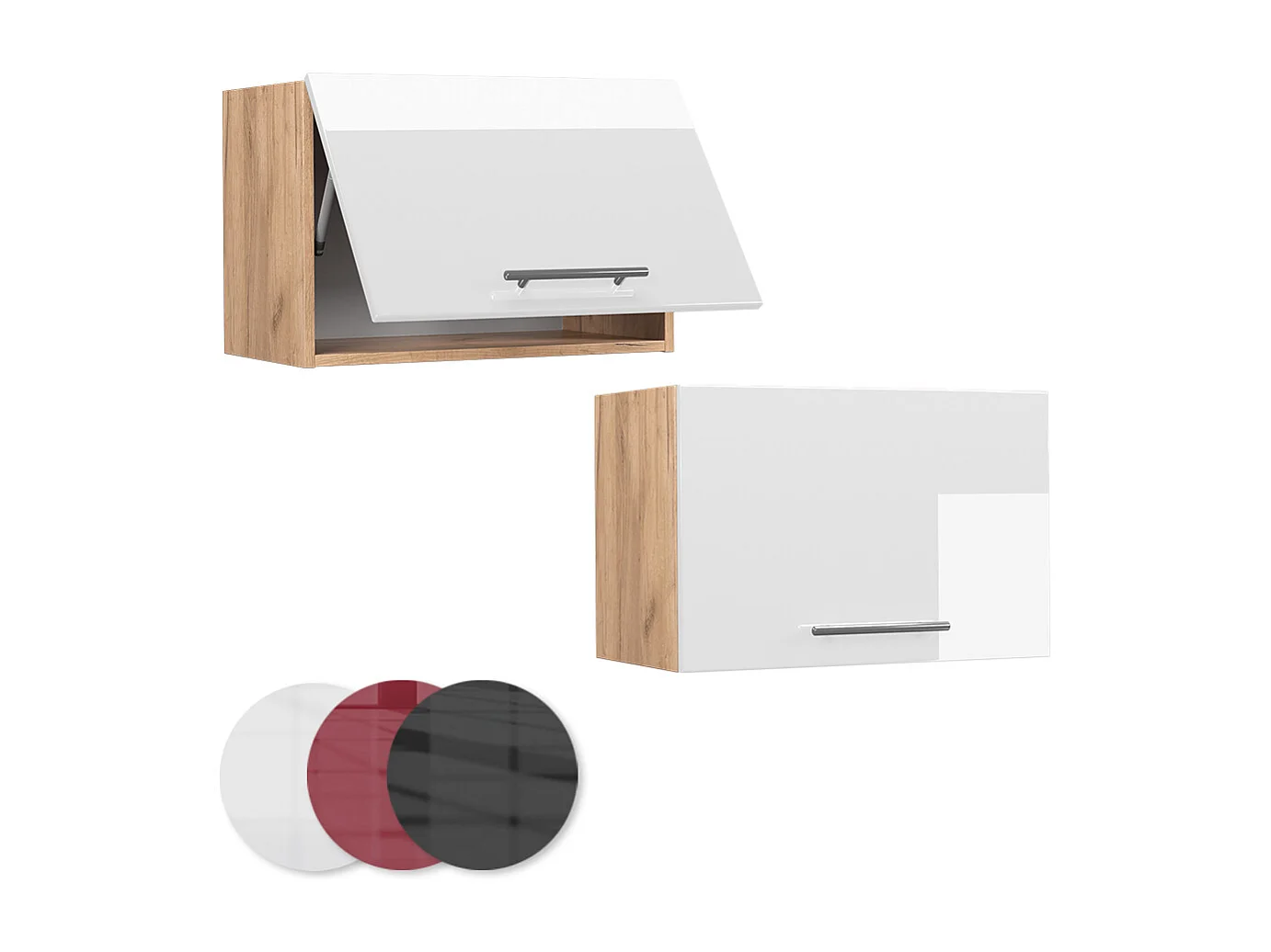 Armario colgante blanco alto brillo 60x34.1x40 fame-line