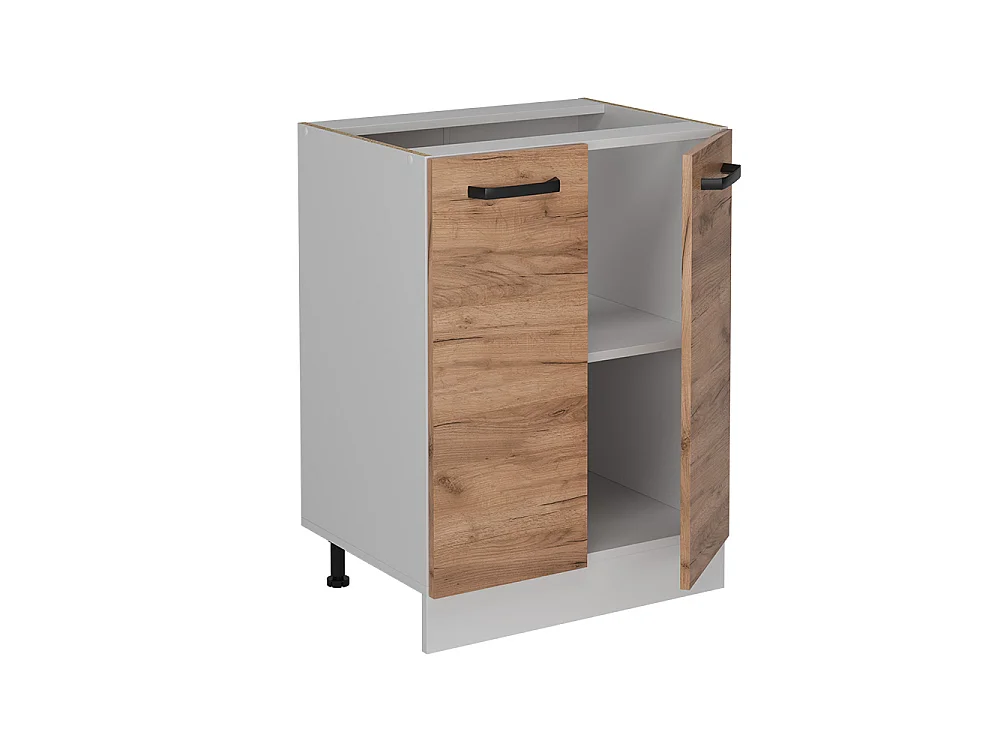 Meuble bas de cuisine chêne de force doré 60x46x81.6 r-line