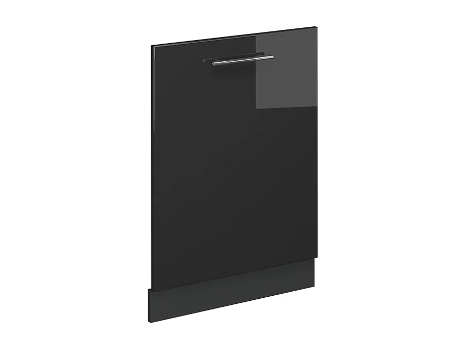 Façade de lave-vaisselle anthracite haute brillance 60x1.6x81.8 fame-line