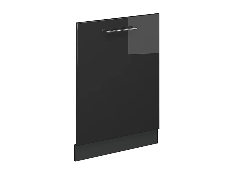 Façade de lave-vaisselle anthracite haute brillance 60x1.6x81.8 fame-line