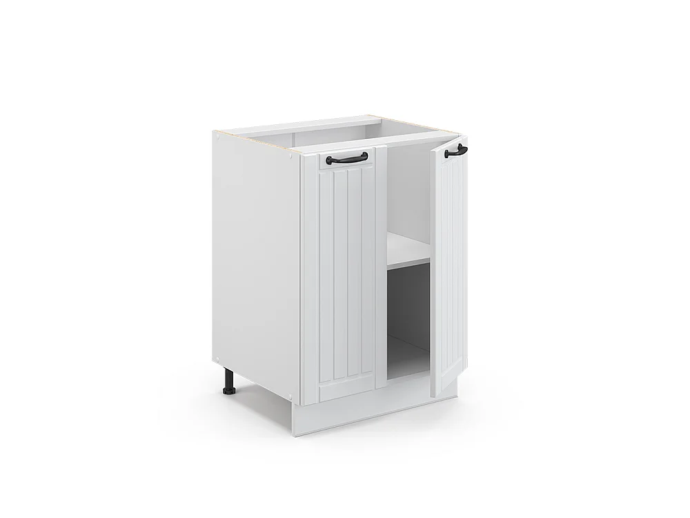 Meuble bas de cuisine blanc campagne 60x51.6x82 fame-line