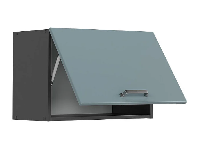 Elément haut de cuisine bleu-gris 60x31x40 r-line