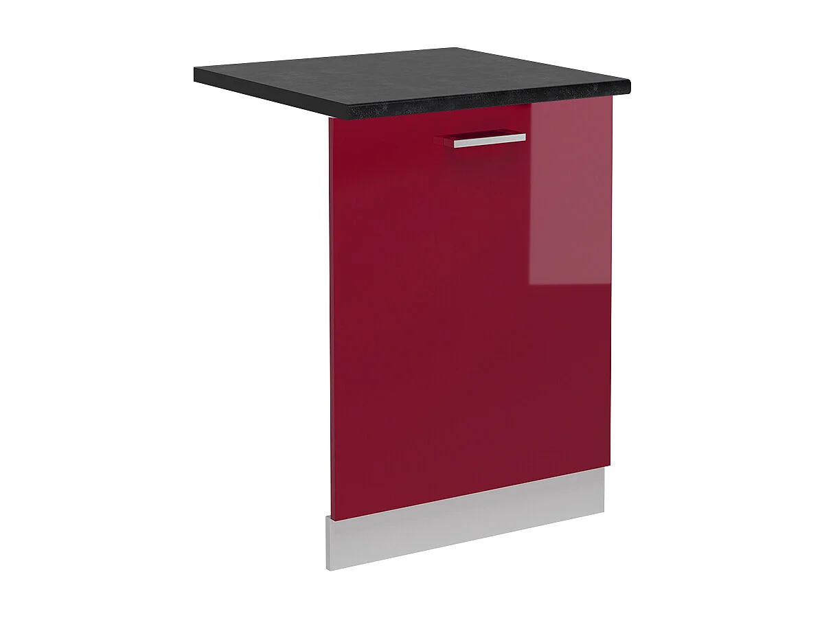 Façade de lave-vaisselle rouge brillant 60x1.6x81.8 r-line