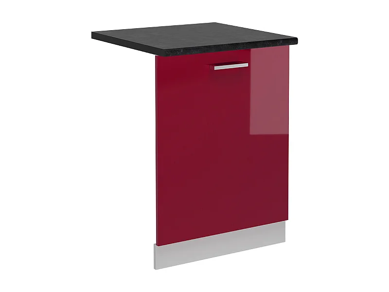 Façade de lave-vaisselle rouge brillant 60x1.6x81.8 r-line