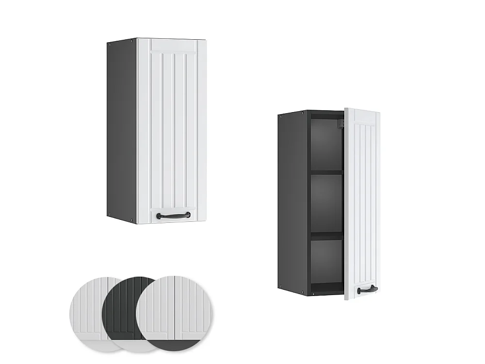 Wall cabinet white country house 30x34.1x72 fame-line