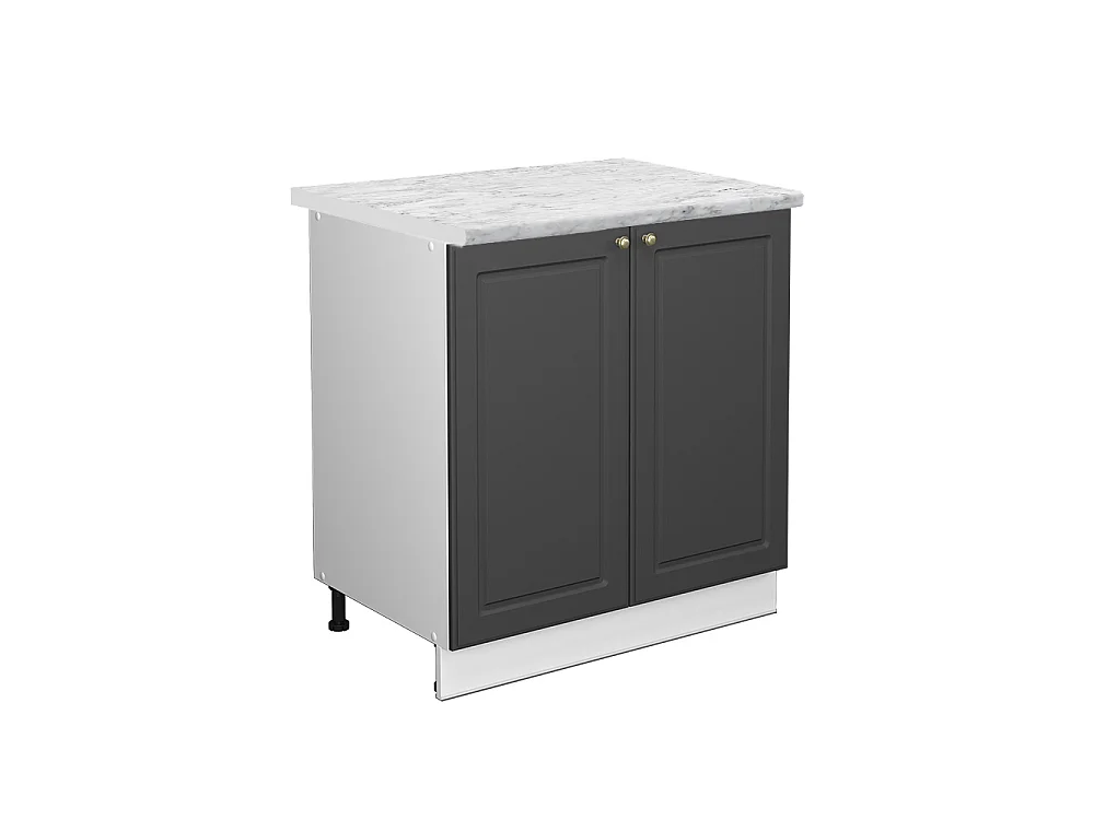 Szafka pod zlew antracyt wysoki połysk 80x60x82 fame-line