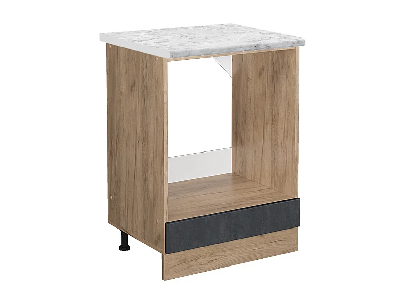 Meuble pour four béton noir 60x60x81.6 r-line