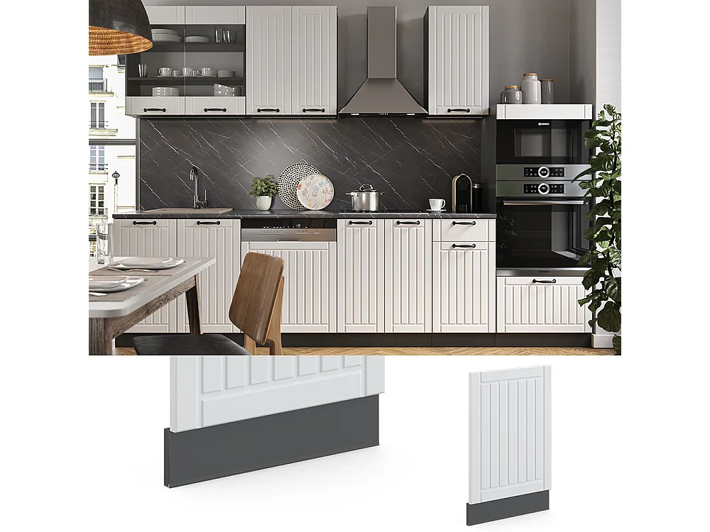 Panel frontal blanco casa de campo 45x1.6x67.4 fame-line