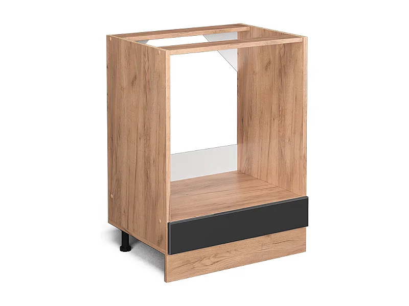 Meuble pour four anthracite haute brillance 60x46x81.6 r-line