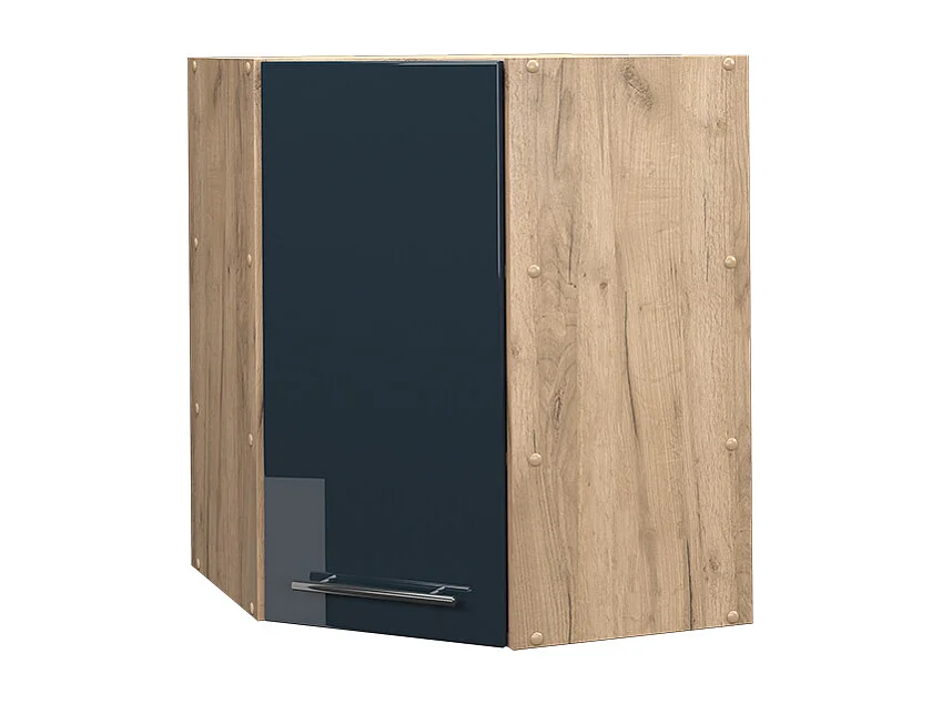 Mobile angolare da cucina blu scuro lucido 57x34.1x72 fame-line