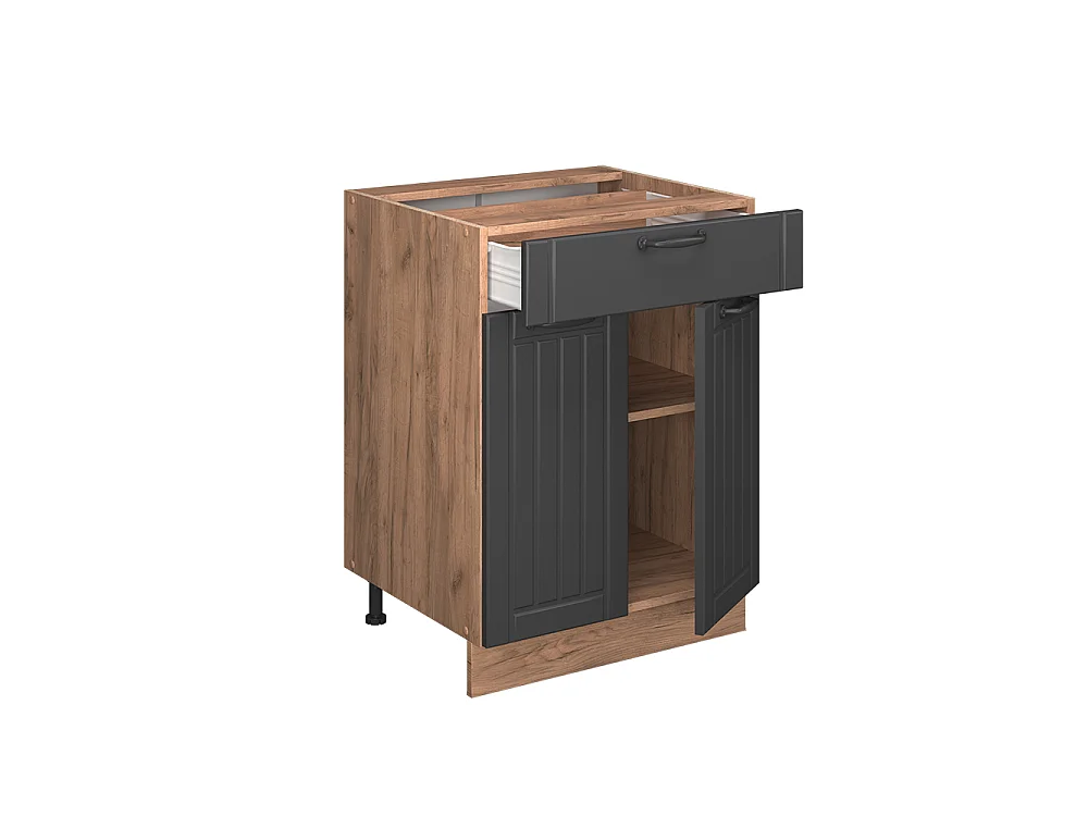 Meuble cuisine gris foncé 60x60x82 fame-line
