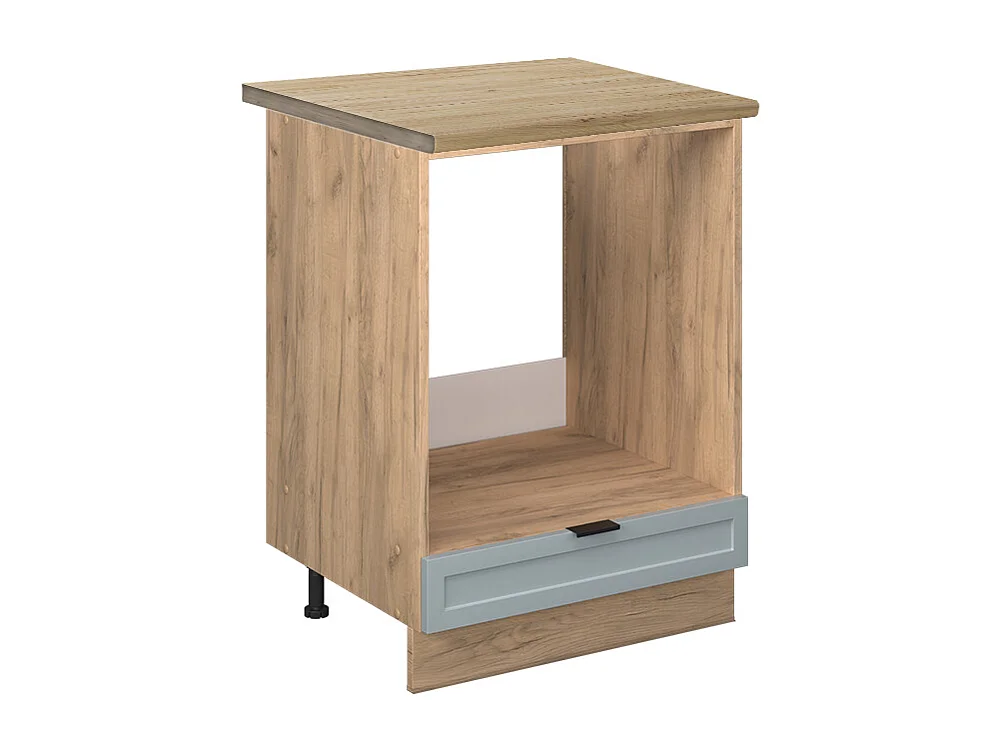 Meuble pour four bleu clair-gris 60x60x82 fame-line