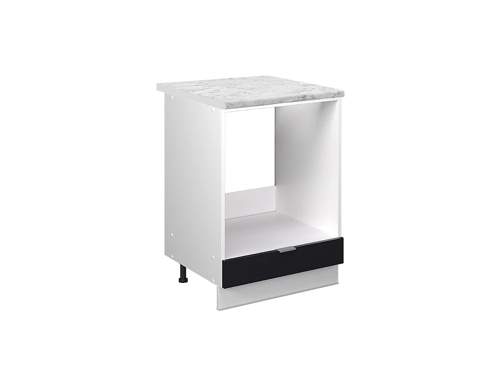 Meuble pour four noir rayé 60x60x82 fame-line
