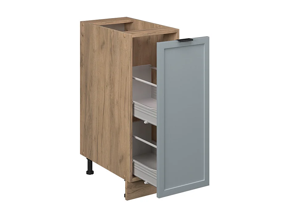 Meuble de cuisine bleu clair-gris 30x51.6x82 fame-line