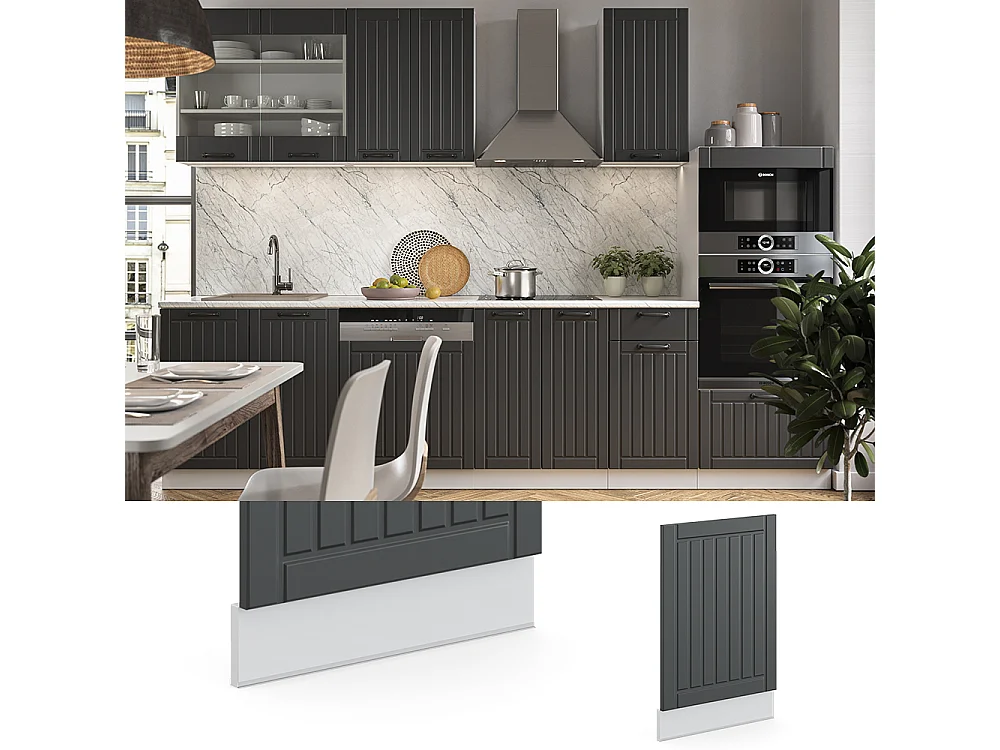 Panel frontal antracita casa de campo 45x1.6x67.4 fame-line