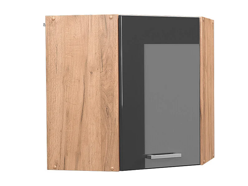 Elément haut de cuisine anthracite haute brillance 57x34.1x60 r-line