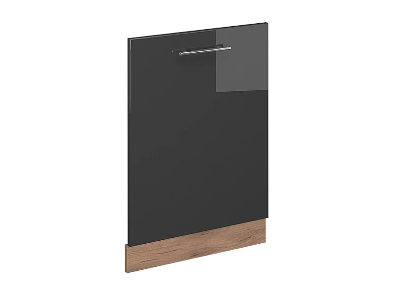 Vaatwasserfrontpaneel antraciet hoogglans 60x1.6x81.8 fame-line