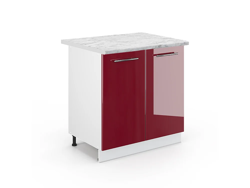 Wastafelkast bordeauxrode hoogglans 80x60x82 fame-line
