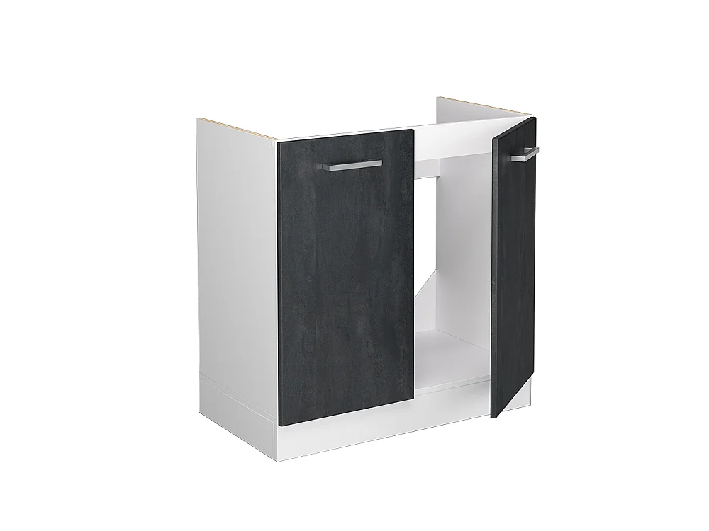 Mobile lavello cucina Calce nera 80x60x81.6 r-line