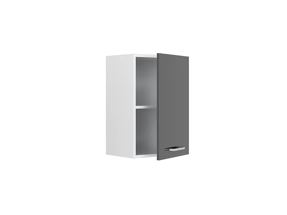 Wall cabinet anthracite high gloss 40x31x60 r-line