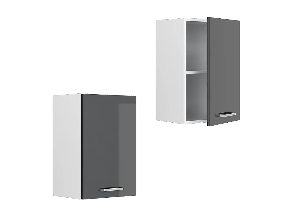 Wall cabinet anthracite high gloss 40x31x60 r-line