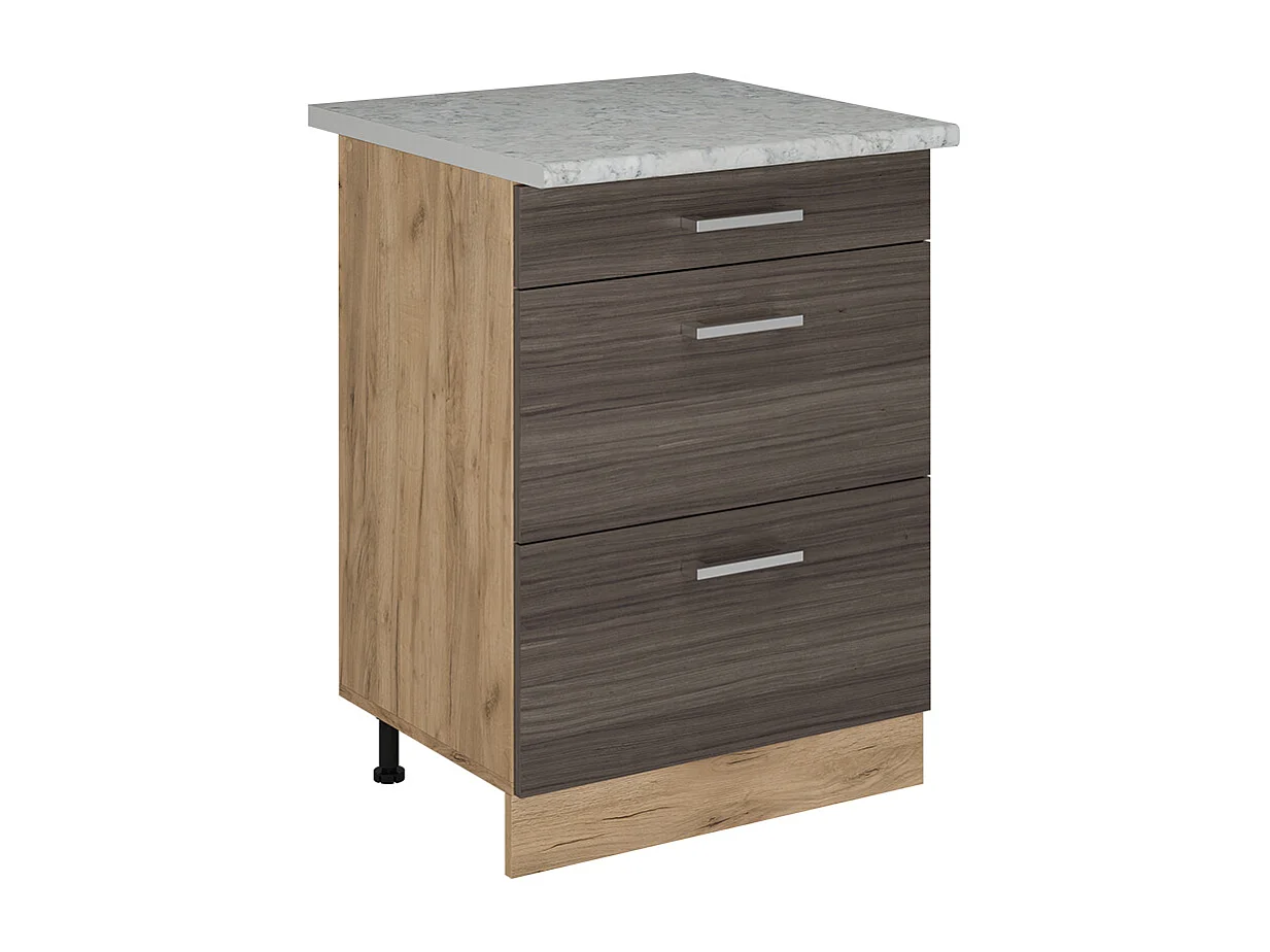 Mueble bajo de cocina gris noble 60x60x81.6 r-line